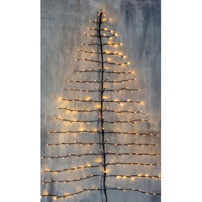 Kerstboom voor aan de wand 240 cm hoog
